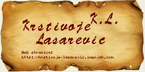 Krstivoje Lašarević vizit kartica